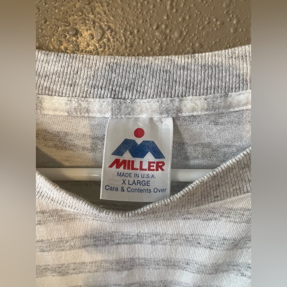 Vintage 90s San Francisco California Miller Striped Shirt Made In The US - Picture 3 of 3